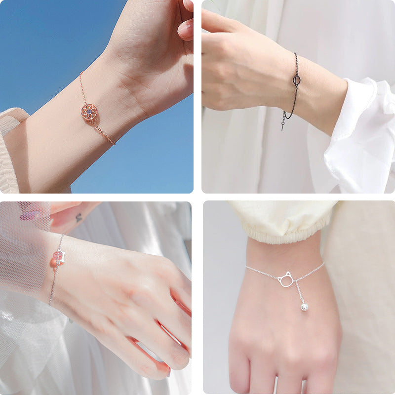 Korean Style Mori Female Girlfriends Heart-shaped Bracelets