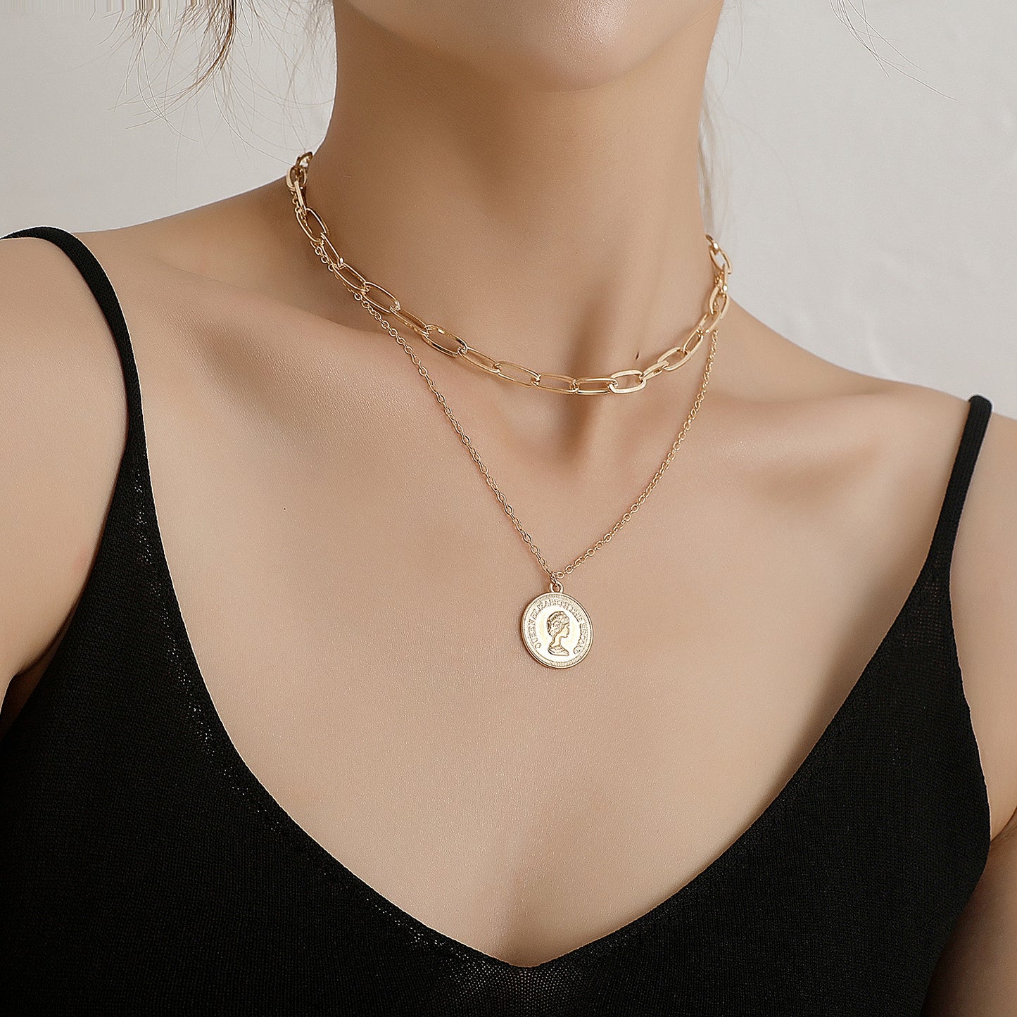 Women's Pattern Chain Punk Style Street Beauty Necklace