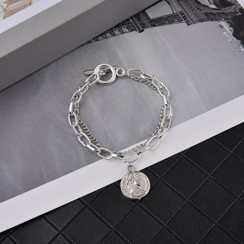 Women's Cool Style Fashion Twin Chain Vintage Bracelets