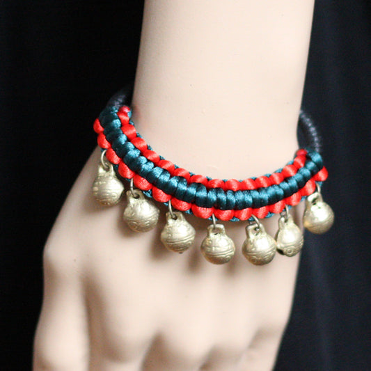 Chinese Style Ethnic Minority Copper Bell Creative Bracelet