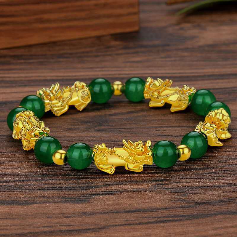 Women's & Men's Exquisite For Couple Imitation Gold Buddha Bracelets