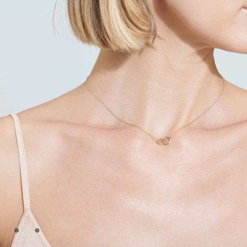 Female Clavicle Chain Simple Double Couple Necklaces