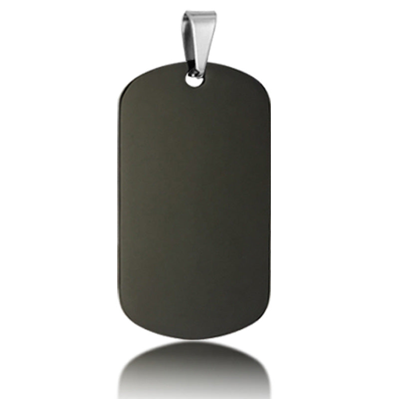 Metal Dog Tag Stainless Blank Material Advertising Necklaces