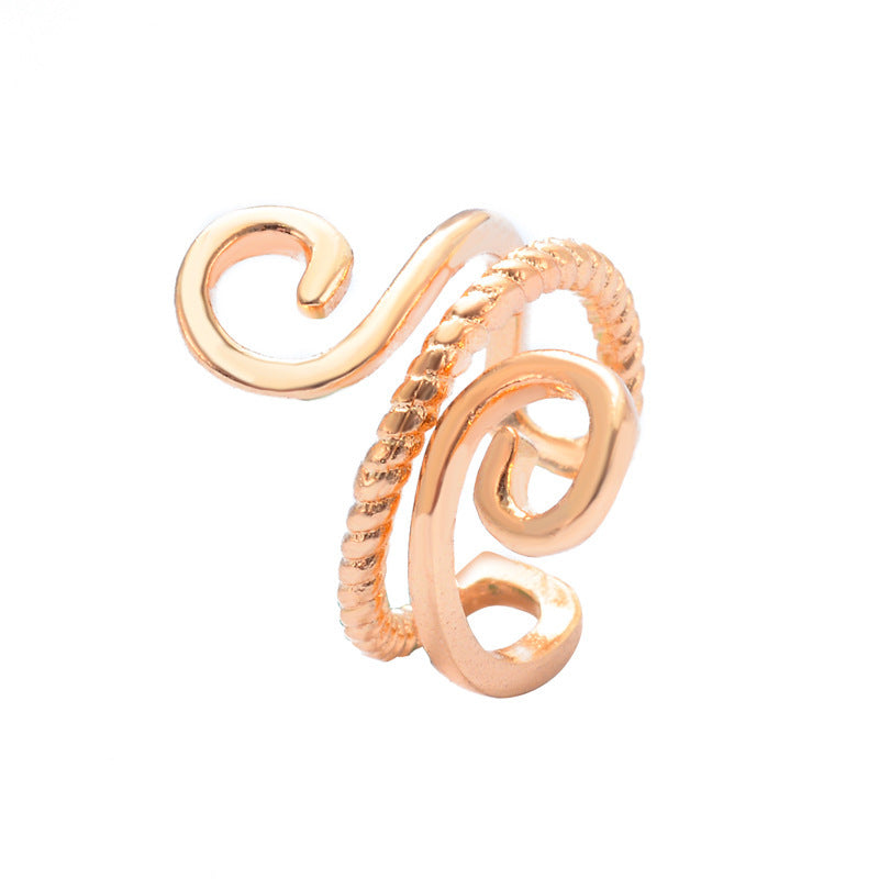 Women's Geometric Clips Retro Minimalist Creative Design Ear Clip