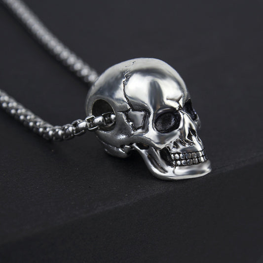 Men's Ornament Fashion Titanium Steel Skull Hip Hop Necklaces