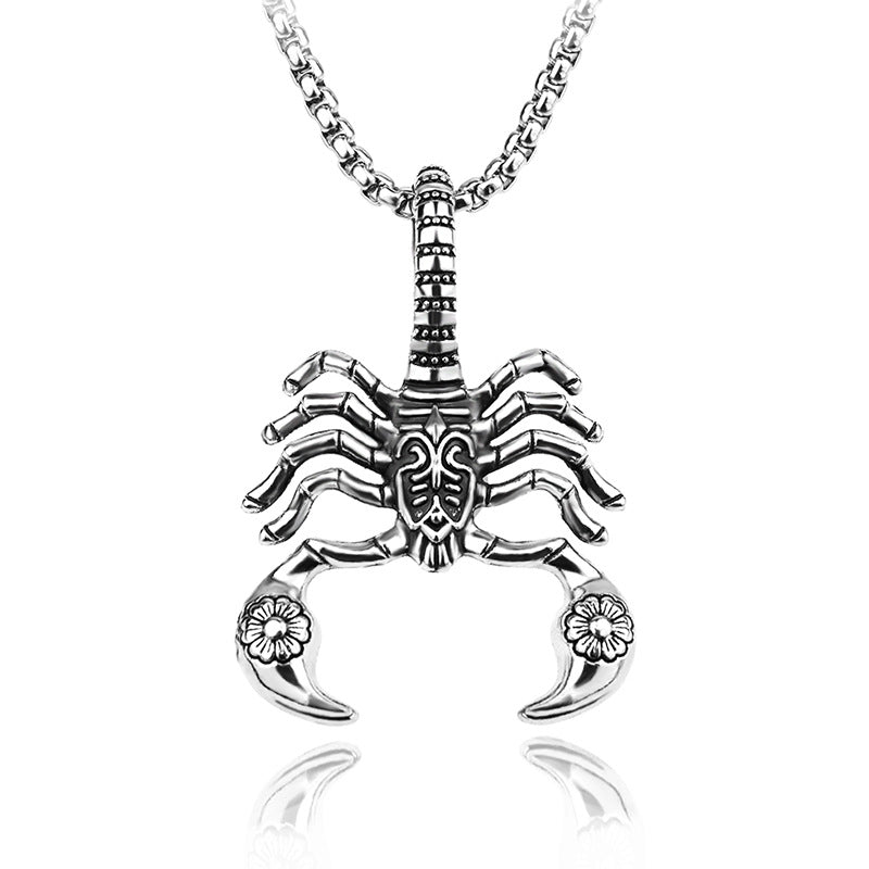 Men's Hollow Retro Titanium Steel Trendy Stainless Necklaces