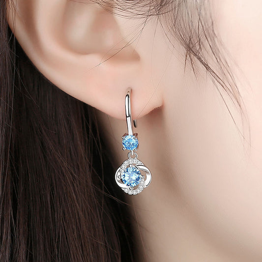 Trendy Long Elegant Four-leaf Clover Ear Earrings