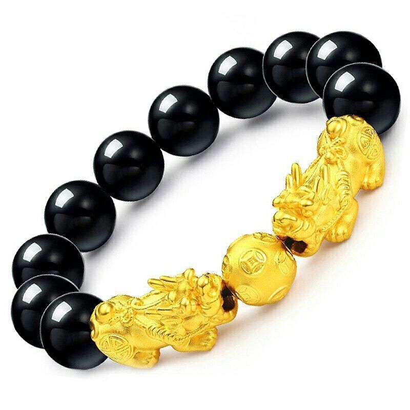 Women's & Men's Exquisite For Couple Imitation Gold Buddha Bracelets