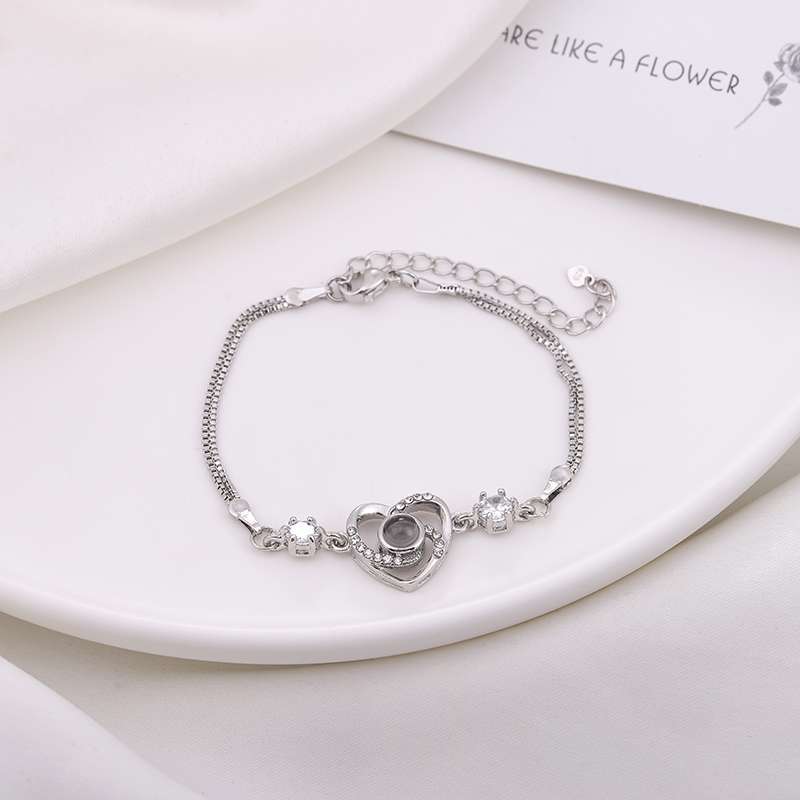 Languages Love You Heart-shaped Korean Personalized Graceful Wild Bracelets