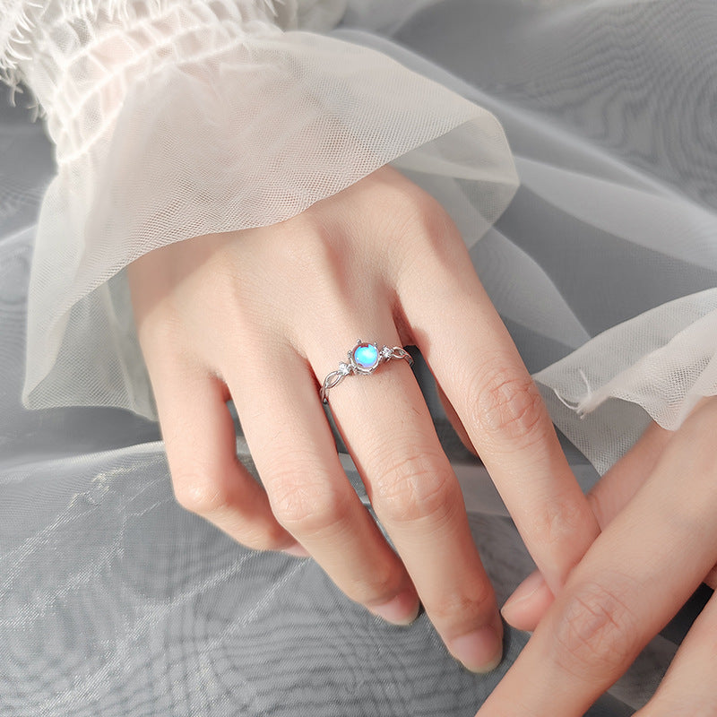 Women's & Men's Love Lodge Sier Korean Style Hollow Rings