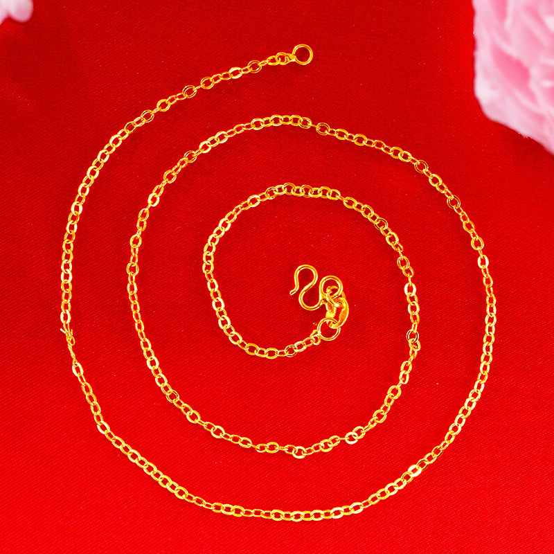 Women's Vietnam Placer Gold No Color Fading Necklaces