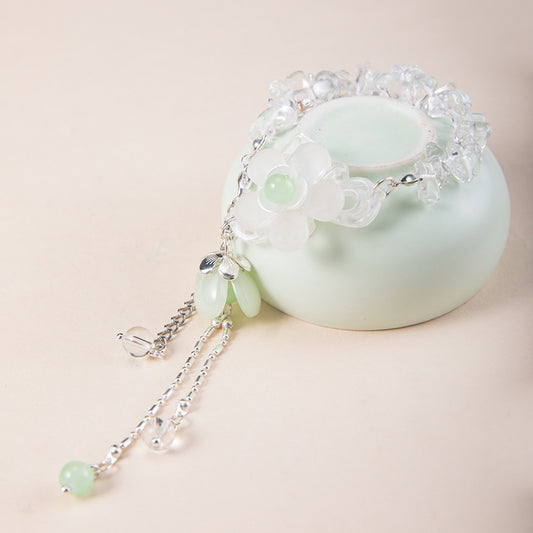 Women's Clearance Ancient Style Crystal Tassel Ethnic Handmade Bracelets