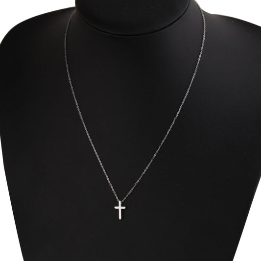 Women's & Men's Hole Bead Cross For One Pair Necklaces