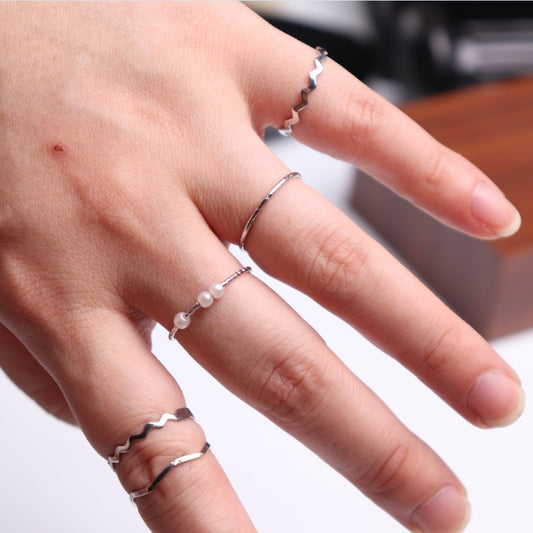 Han Simple Pieces Set Finger Personality Rings