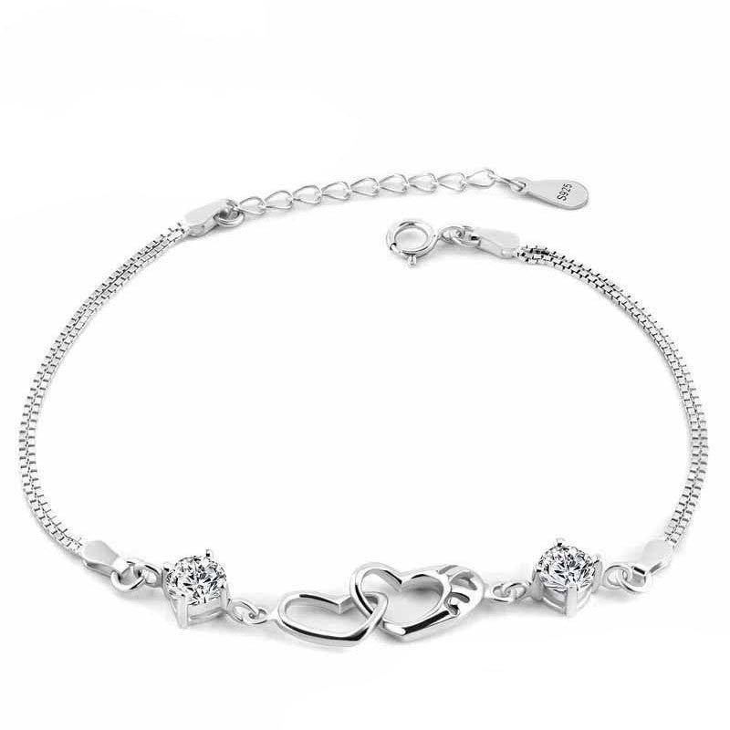 Women's Style Fashion Happiness Signal Ornament Heart Bracelets