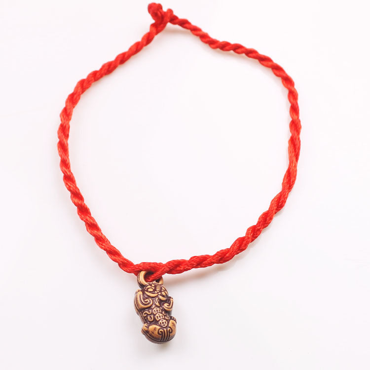 Stall Walnut Life Braided Red Rope Bracelets