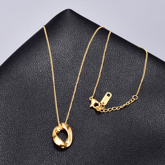 Elegant Chain Casting Clavicle Titanium Steel Necklaces
