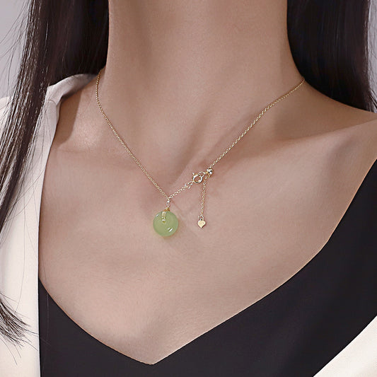 Women's Peace Buckle Fashion Clavicle Chain Niche Necklaces
