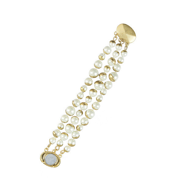 Women's Optional Trendy Copper Pearl Neck Exaggerated Necklace