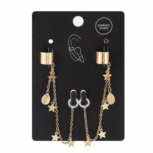 Earphone Series Apple Universal Love Tassel Letter Multiple Earrings