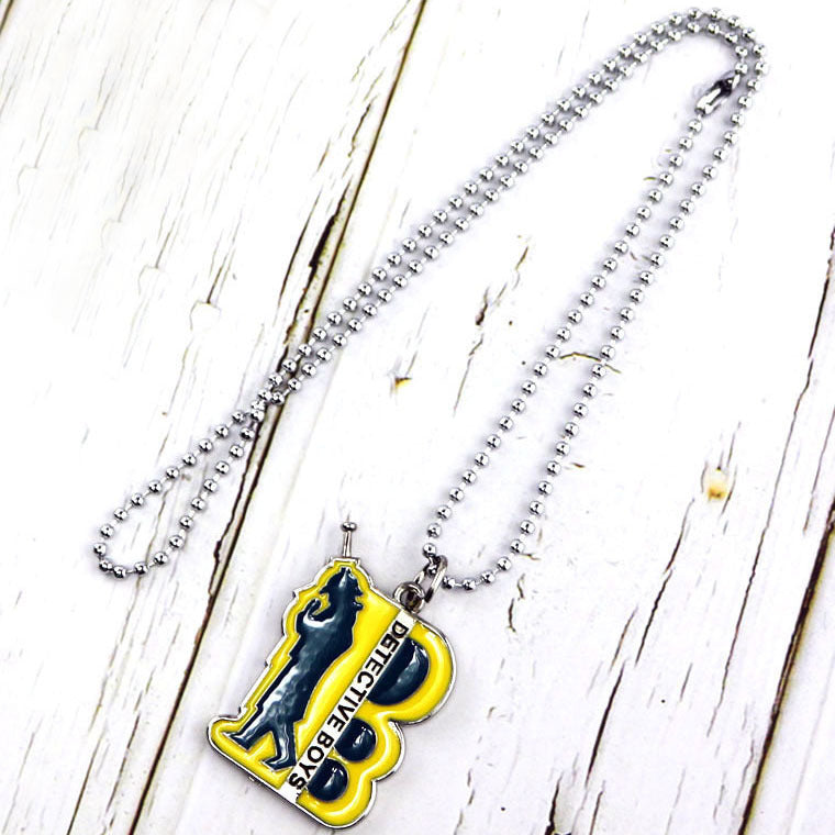 Conan Weeks Walkie-talkie Double-sided Alloy Key Necklaces