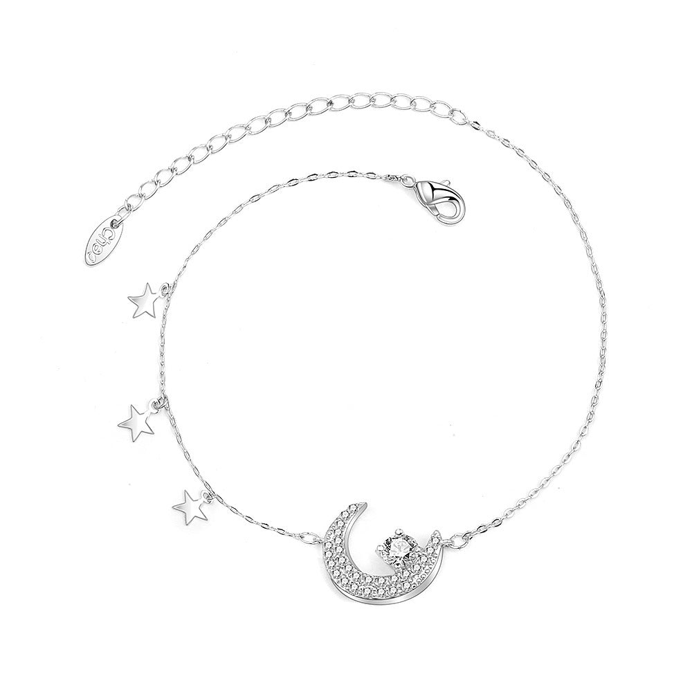 Women's Star Fashion Female Moon Micro Inlaid Bracelets