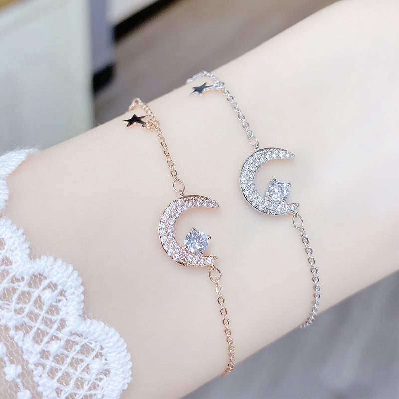 Women's Star Fashion Female Moon Micro Inlaid Bracelets