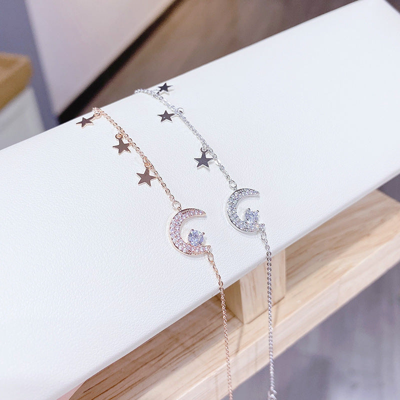 Women's Star Fashion Female Moon Micro Inlaid Bracelets