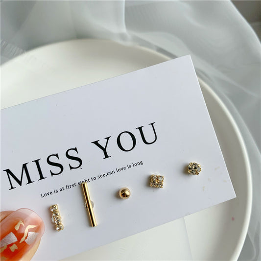 Women's Suit Fashion Simple Compact Exquisite Cold Style Ear Bone One Stud Earrings