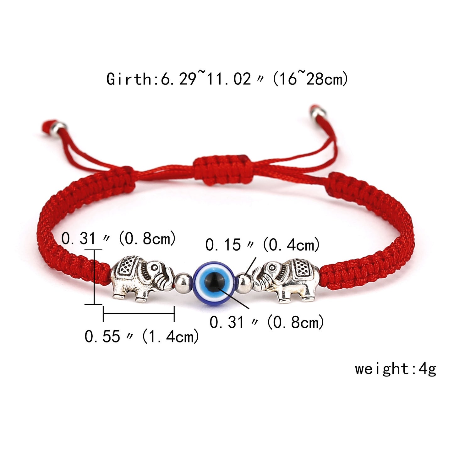 Women's Blue Eyes Fashion Simple Palm Chain Artistic Adjustable Carrying Bracelet