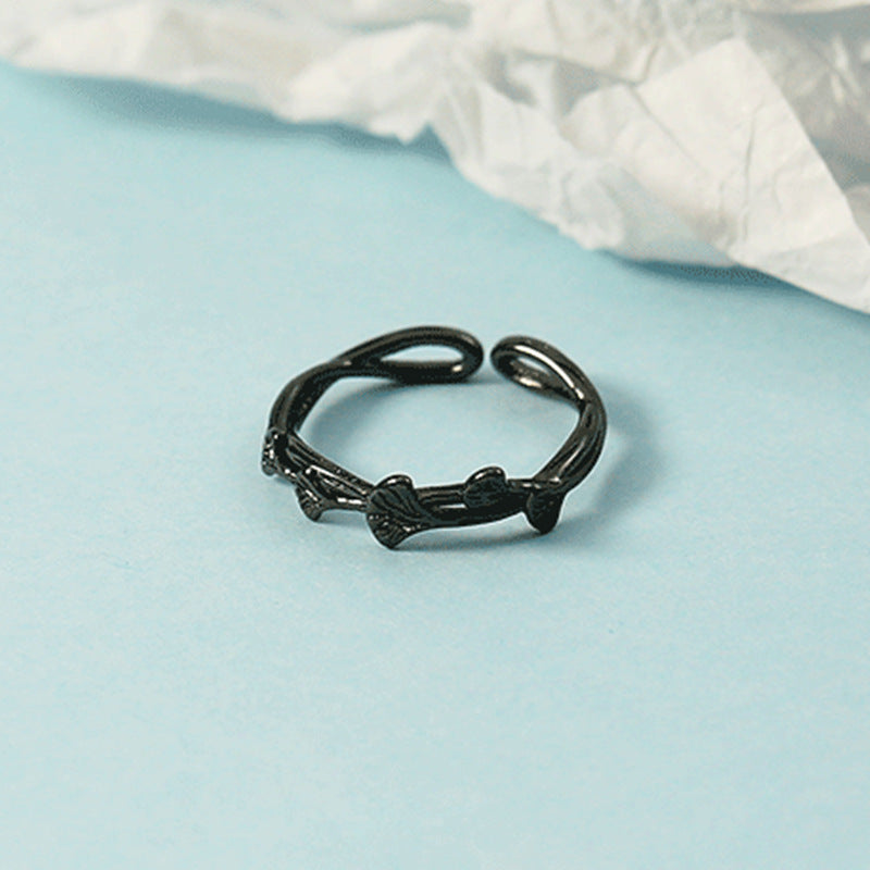 Women's Leaf Open Exquisite Vine Artistic Fresh Gift For Fashion Unit Ring