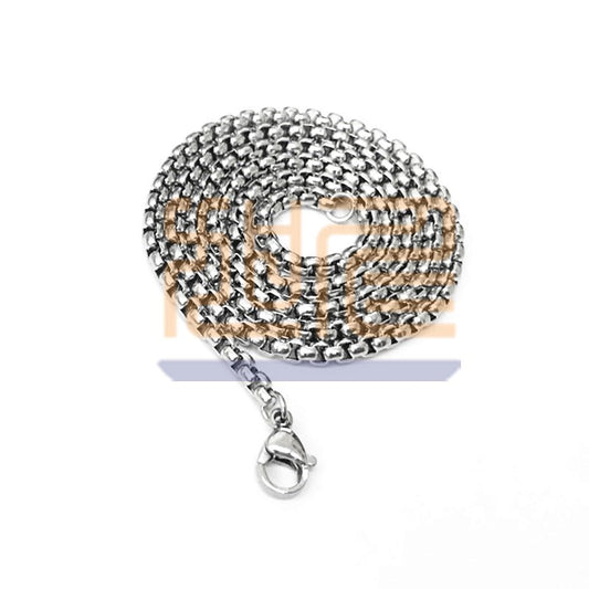 Men's Ornament Stainless Steel Square Pearl Titanium Necklaces