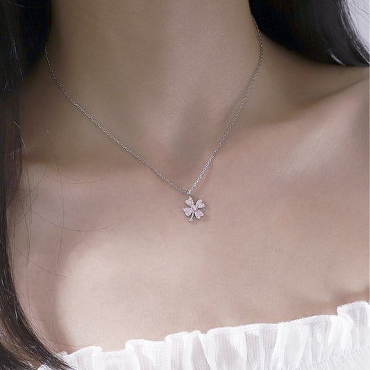 Clover Female Clavicle Chain Cold Style Necklaces