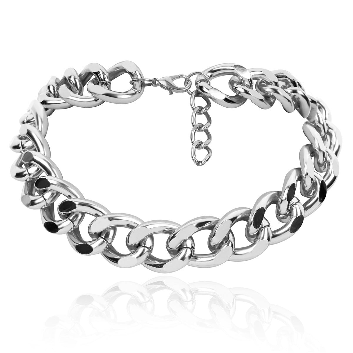 Women's Ornament Simple Personality Metal Chain Exaggerated Frosted Necklaces