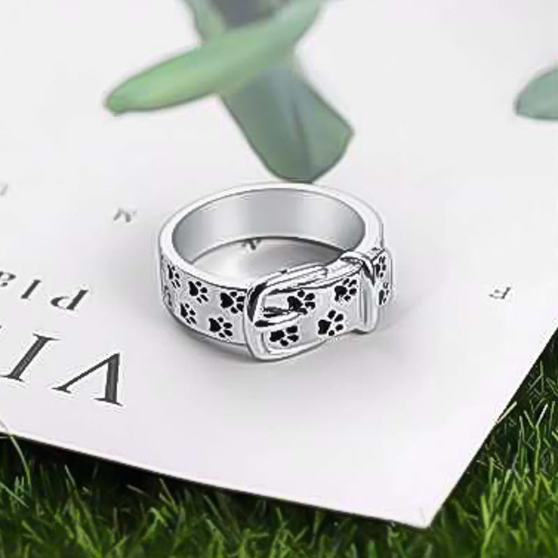 Ornament Creative Puppy Collar Cute Fashion Rings