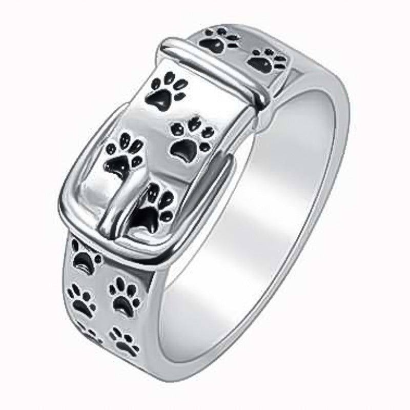 Ornament Creative Puppy Collar Cute Fashion Rings