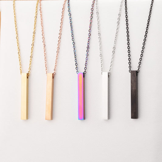 Three-dimensional Bar Can Carve Writing Simple Necklaces