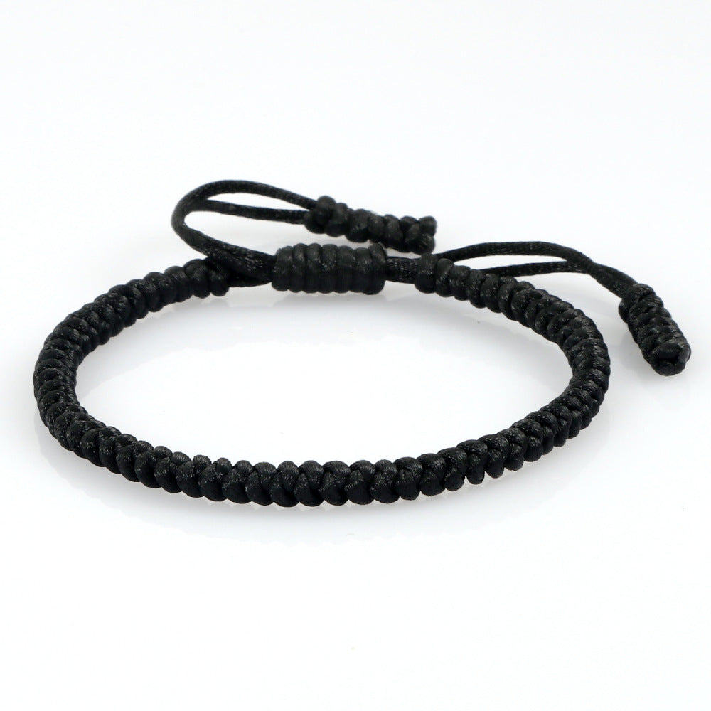 Women's & Men's Vintage Silk Carrying Strap Blessing Knot Wrist Diamond Bracelets