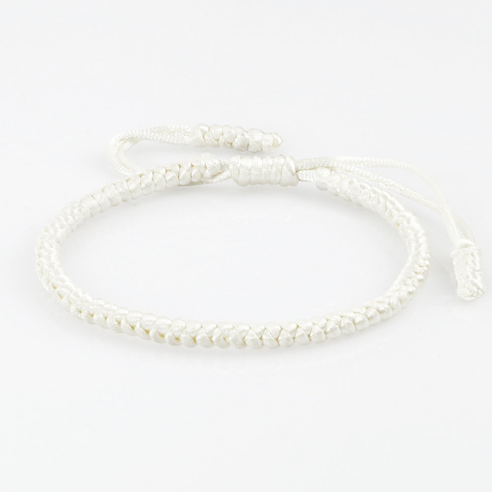 Women's & Men's Vintage Silk Carrying Strap Blessing Knot Wrist Diamond Bracelets