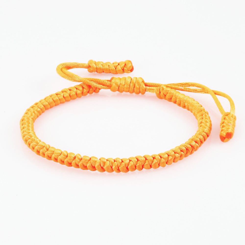 Women's & Men's Vintage Silk Carrying Strap Blessing Knot Wrist Diamond Bracelets