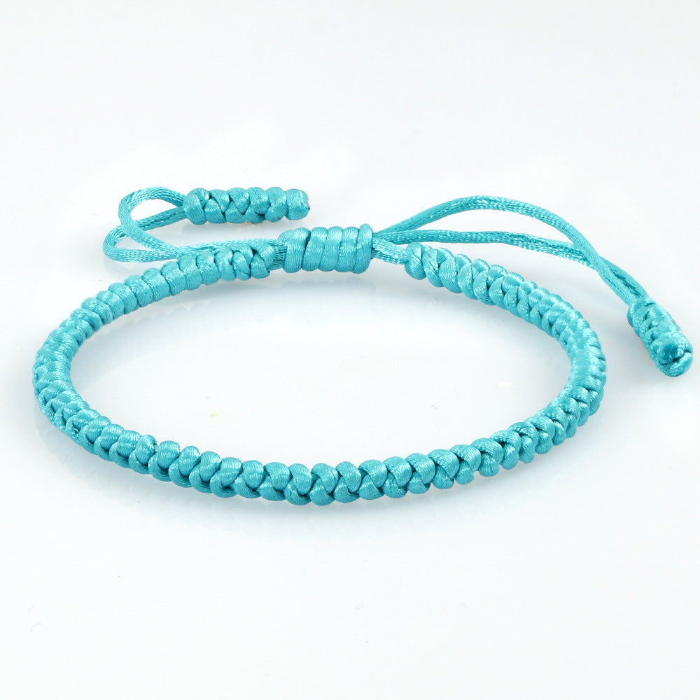 Women's & Men's Vintage Silk Carrying Strap Blessing Knot Wrist Diamond Bracelets
