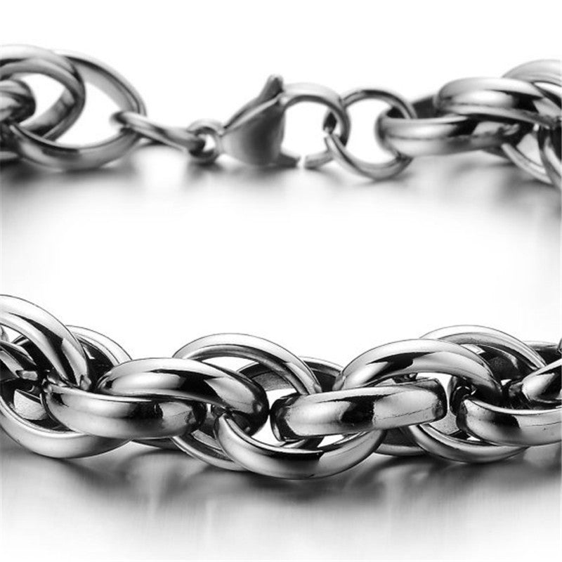 Steel Thick Domineering Casting Pure Stainless Bracelets