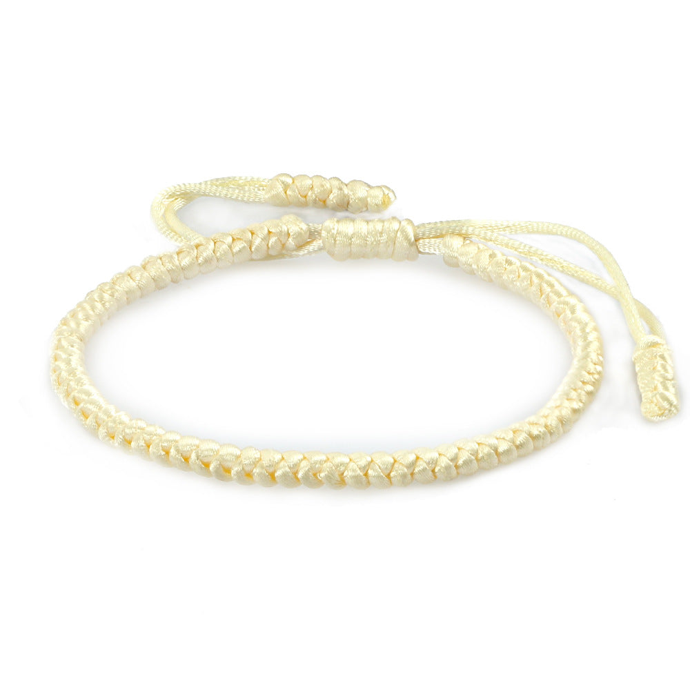 Women's & Men's Vintage Silk Carrying Strap Blessing Knot Wrist Diamond Bracelets