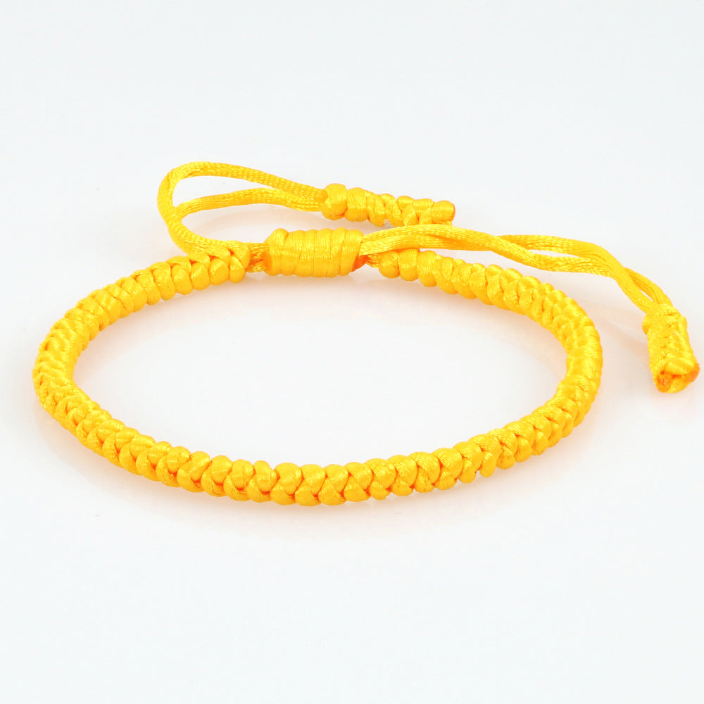 Women's & Men's Vintage Silk Carrying Strap Blessing Knot Wrist Diamond Bracelets