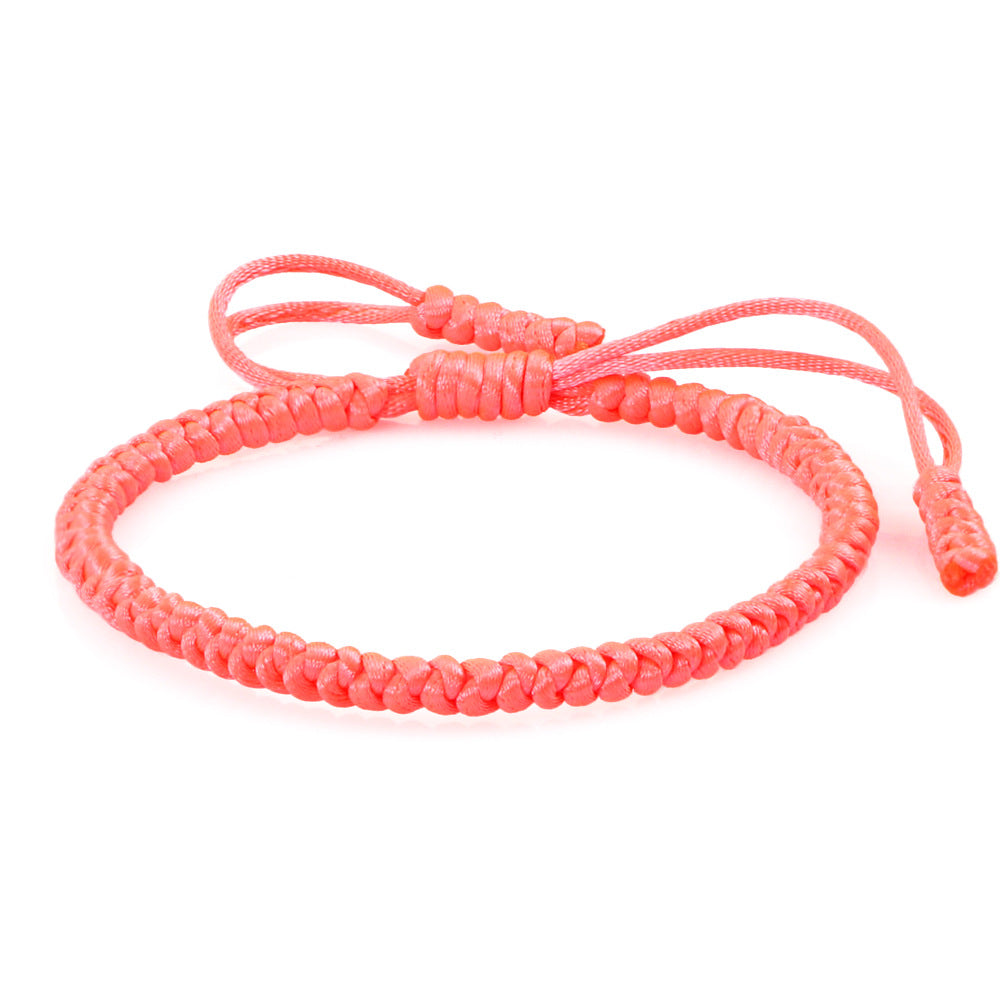 Women's & Men's Vintage Silk Carrying Strap Blessing Knot Wrist Diamond Bracelets
