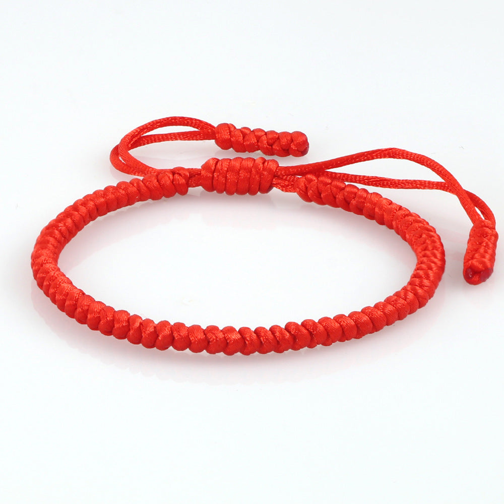 Women's & Men's Vintage Silk Carrying Strap Blessing Knot Wrist Diamond Bracelets
