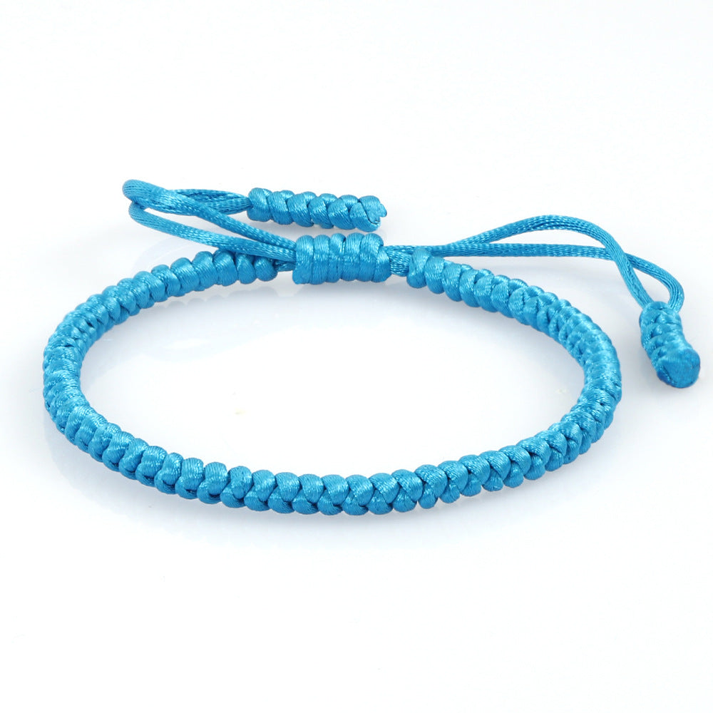 Women's & Men's Vintage Silk Carrying Strap Blessing Knot Wrist Diamond Bracelets