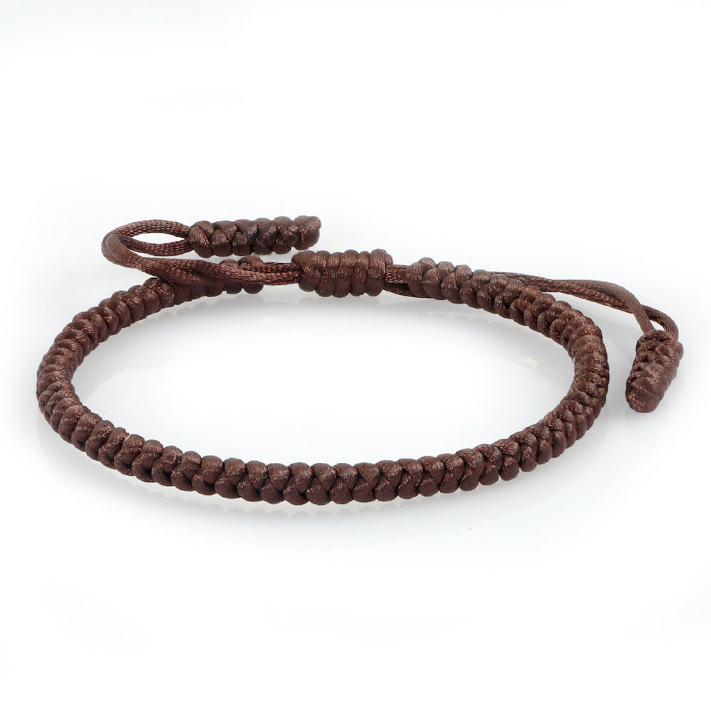 Women's & Men's Vintage Silk Carrying Strap Blessing Knot Wrist Diamond Bracelets