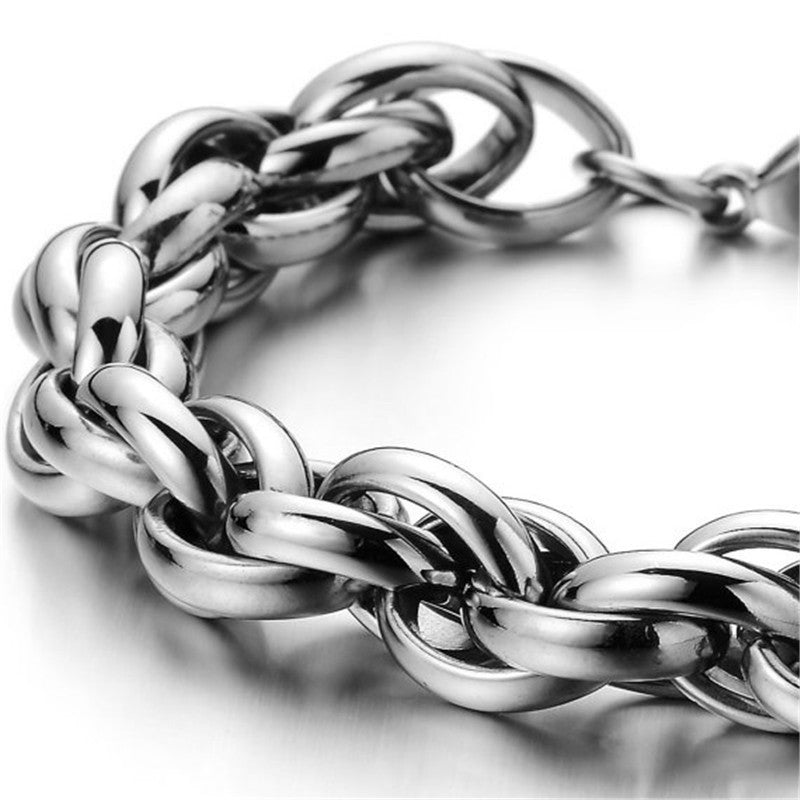 Steel Thick Domineering Casting Pure Stainless Bracelets