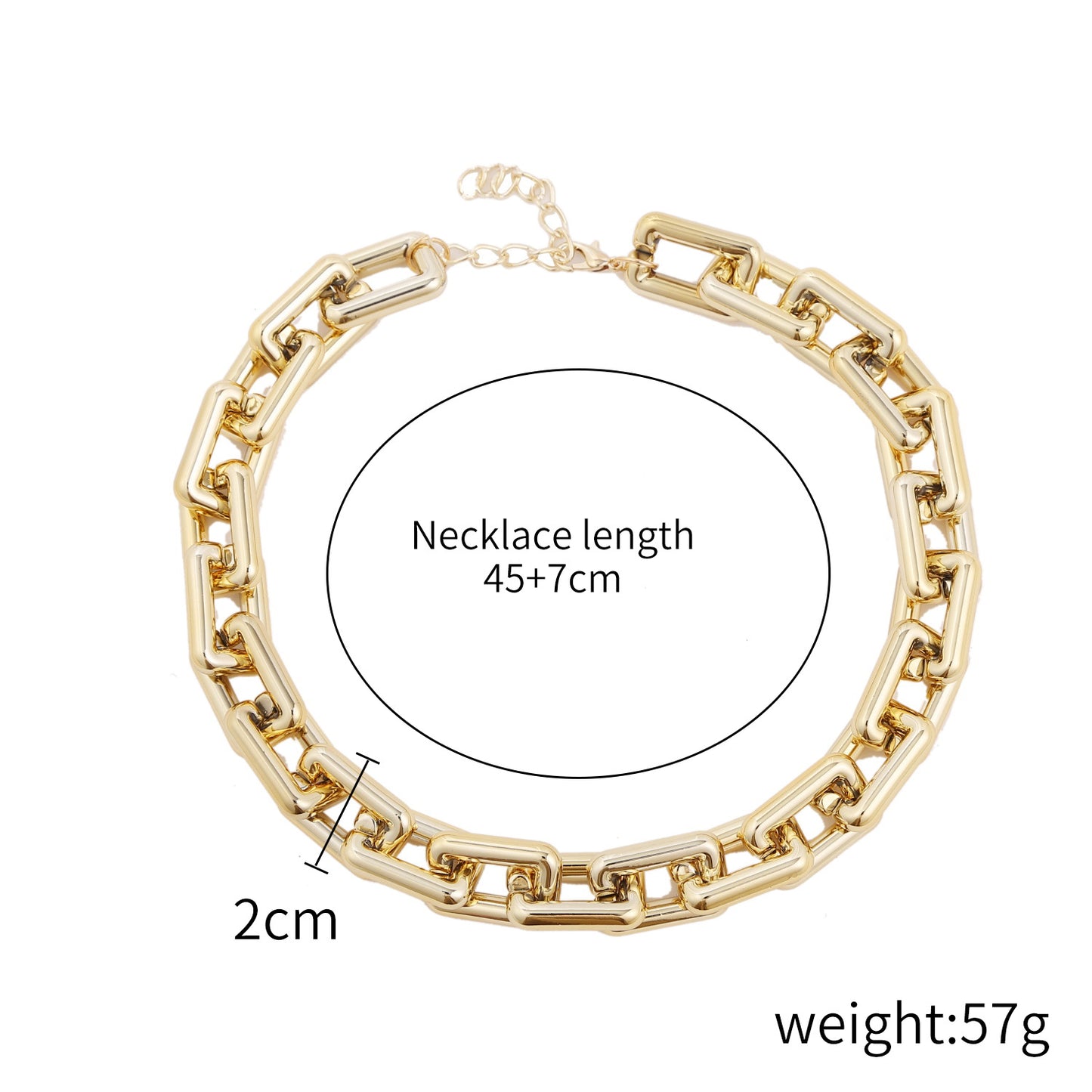 Hip Hop Simple Exaggerated Vintage Plastic Necklaces